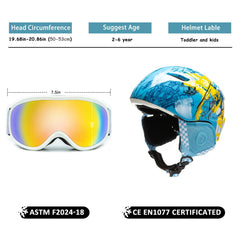 BeBeFun goggles front lens detail offering clear-vision benefit