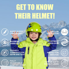 BeBeFun child goggles front view showing clear vision and comfort