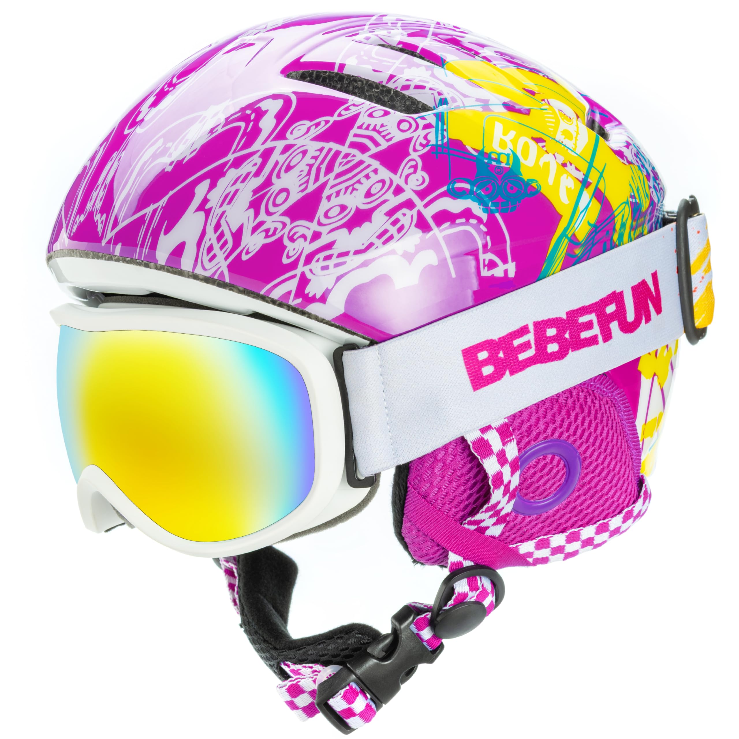 BeBeFun helmet front view showing durable shell and clean design for protection