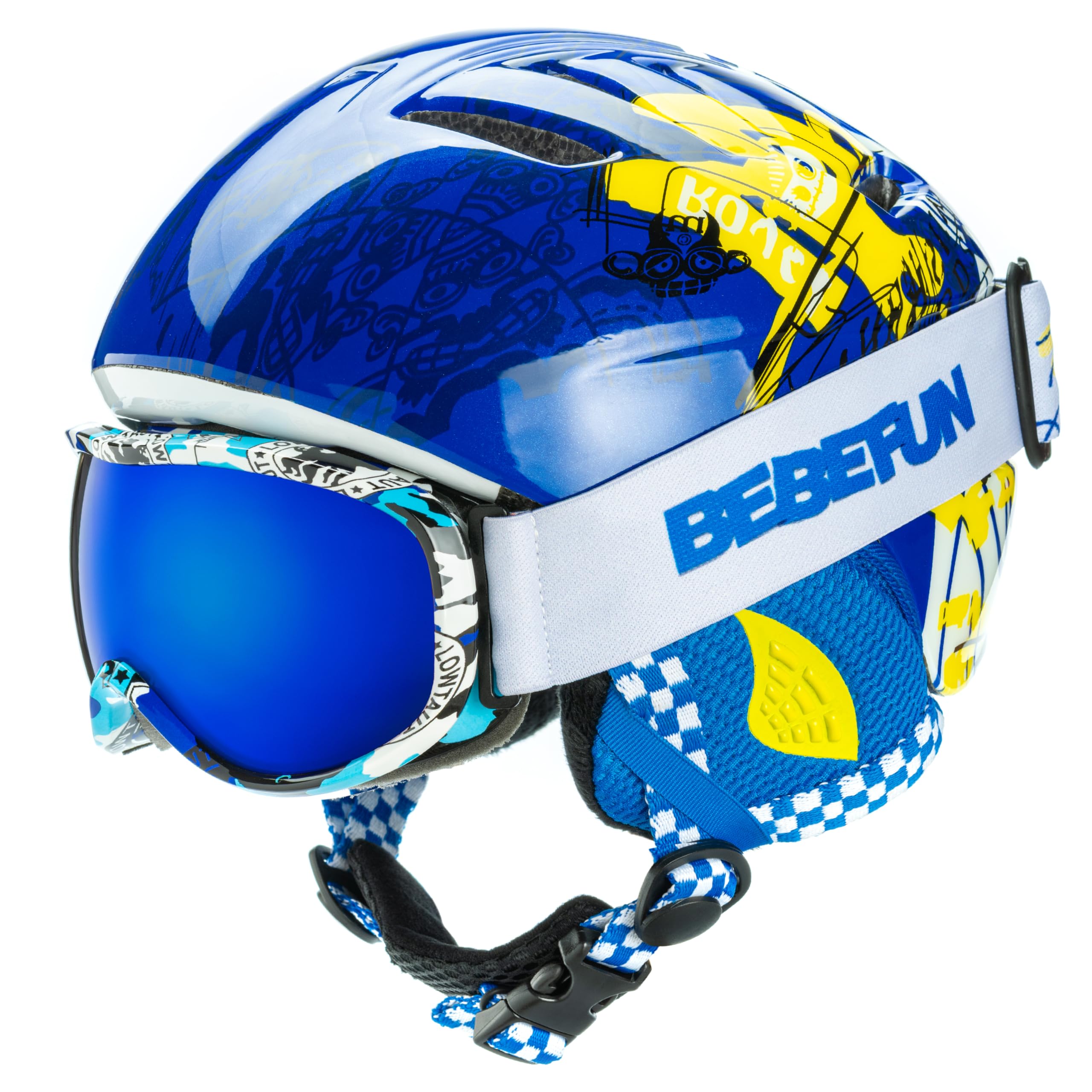 BeBeFun helmet front view showing protective shell and fit benefits