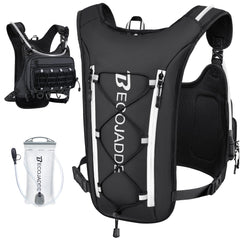 BECOJADDE front view vest showing streamlined fit and quick-access pockets