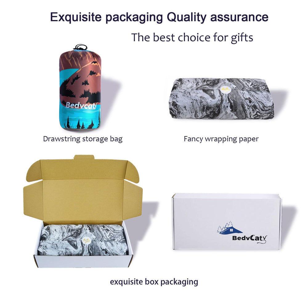 Bedvcaty label and care tags displaying washability and maintenance tips