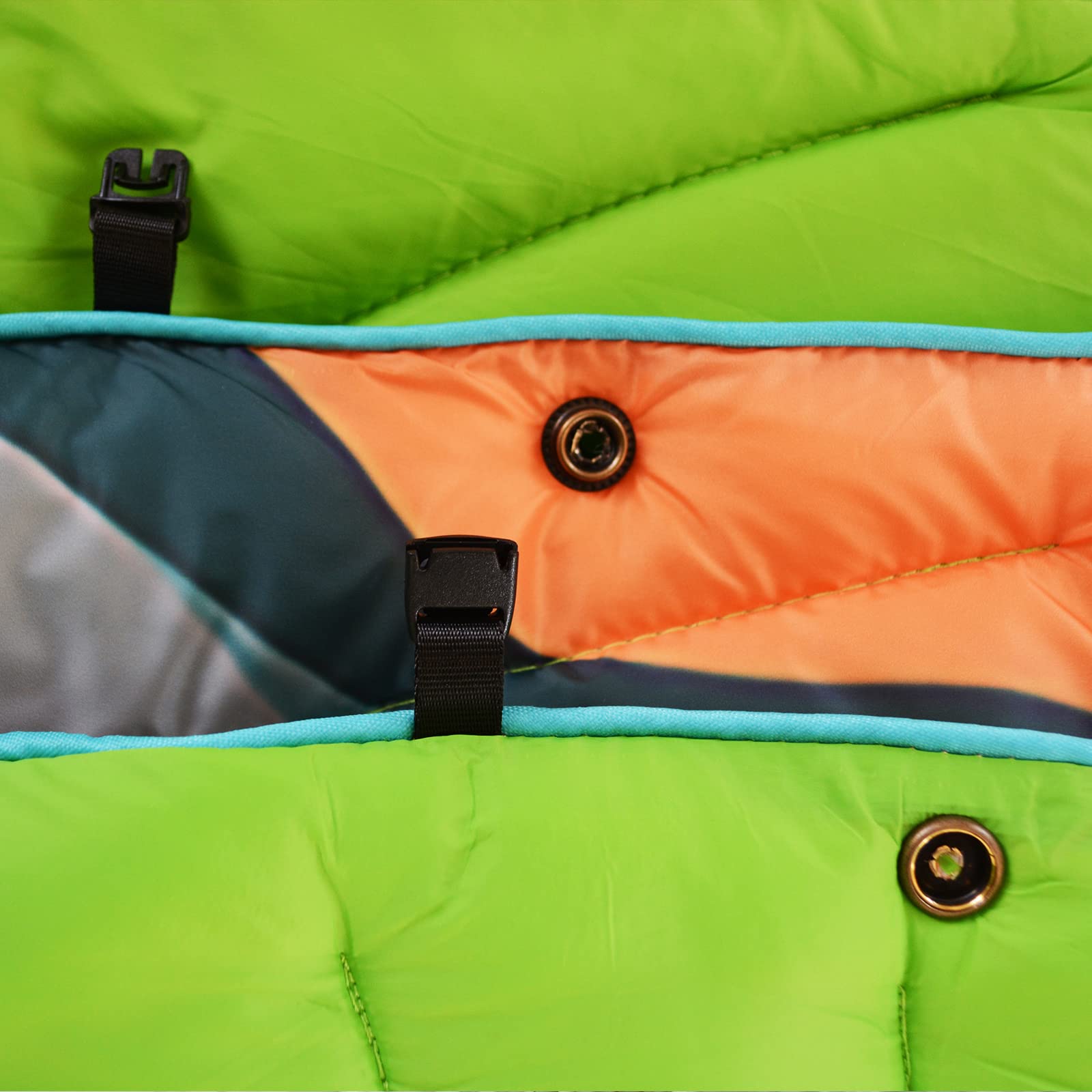 Bedvcaty folded in carry bag used as pillow for compact travel