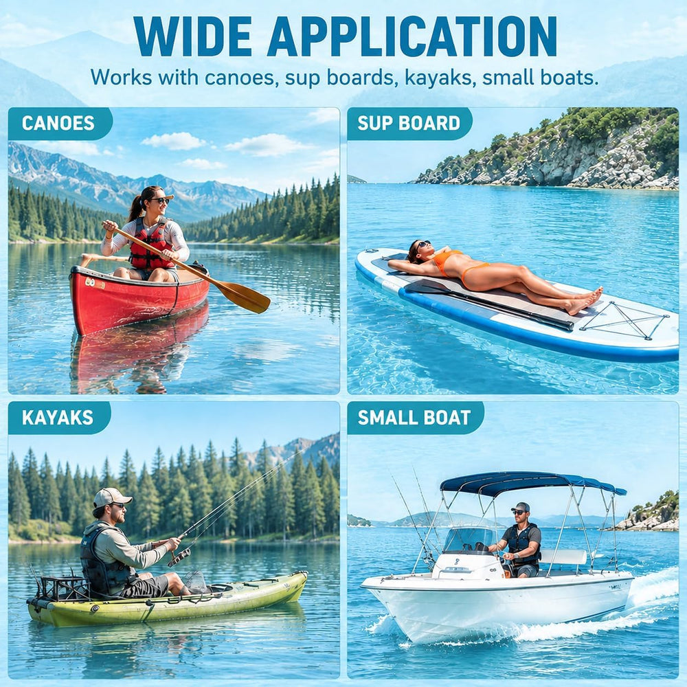 BeGrit anchor deployed from kayak illustrating stable holding while fishing
