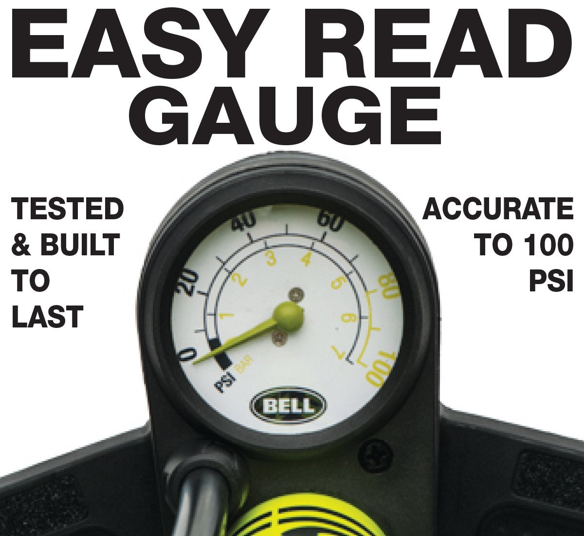BELL oversized handle and base for comfortable stable pumping benefit
