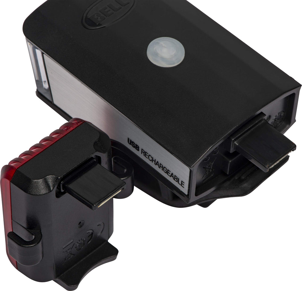 BELL Lumina 900 USB plug detail illustrating direct recharge convenience