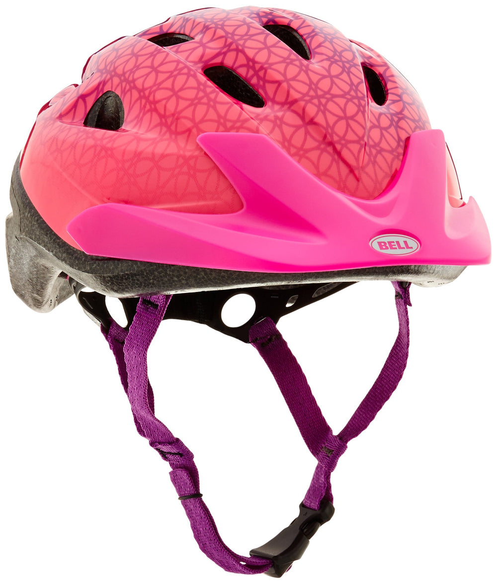 BELL Rally front view showing protective coverage and stylish pink finish