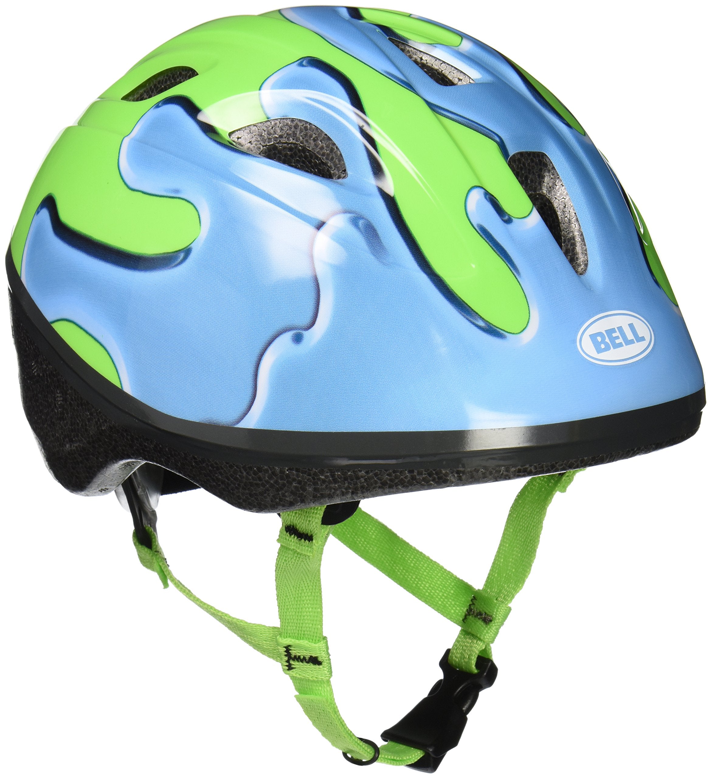 BELL Sprout front view in Blue Goo showing compact toddler fit and coverage
