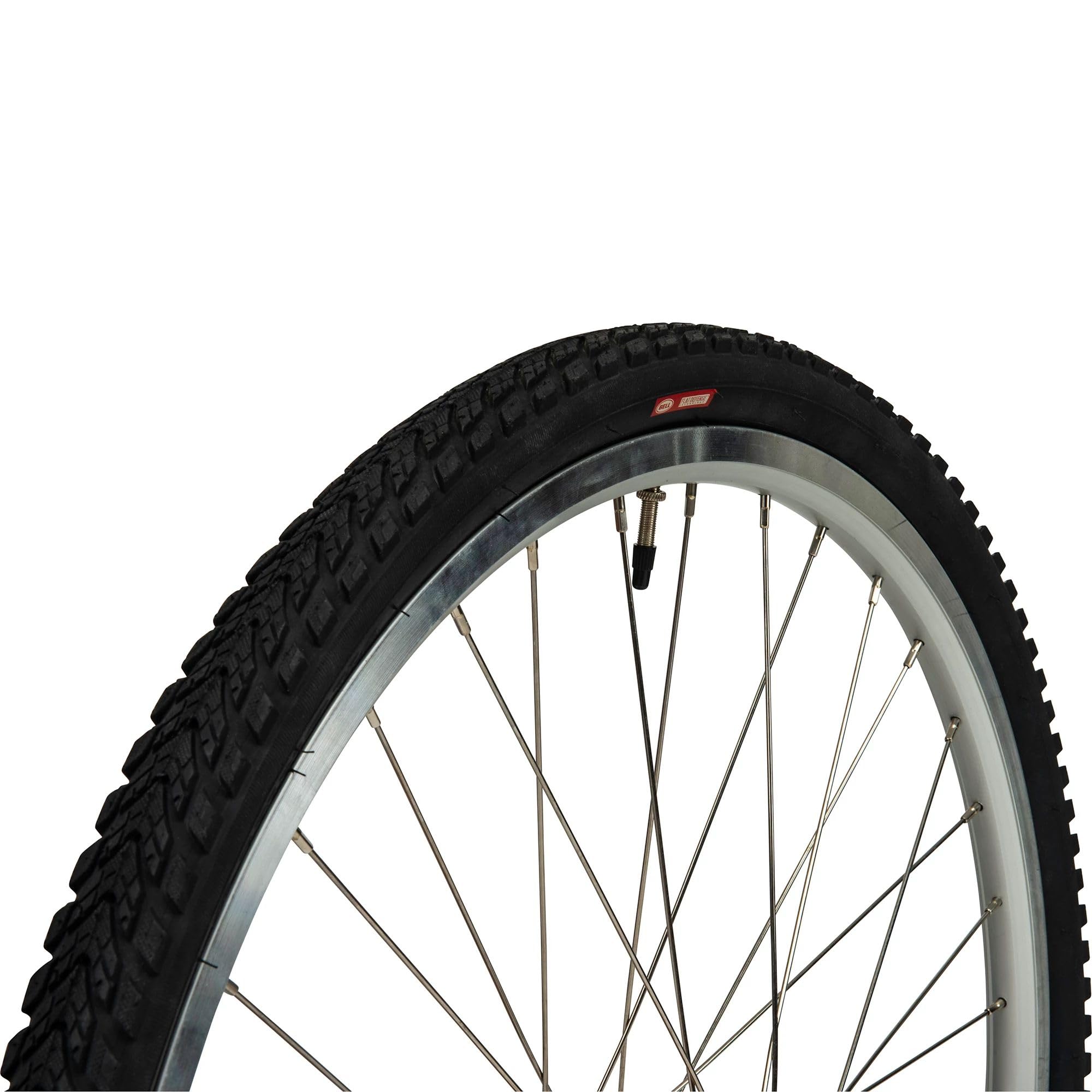 Bell close-up of optimized comfort tread providing smooth rolling and secure traction