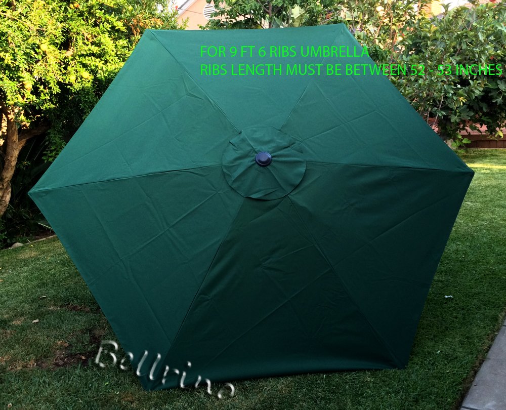 BELLRINO hunter green canopy front view showing clean panels and color restoration benefit