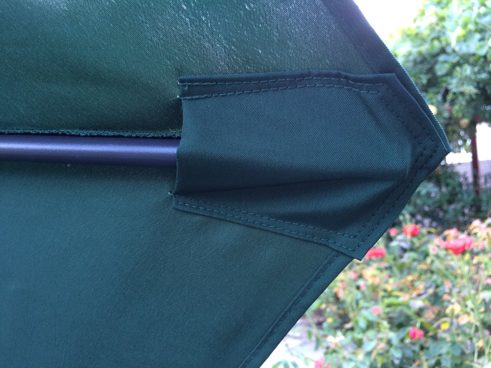BELLRINO canopy top vent detail showing airflow reduction of wind lift benefit