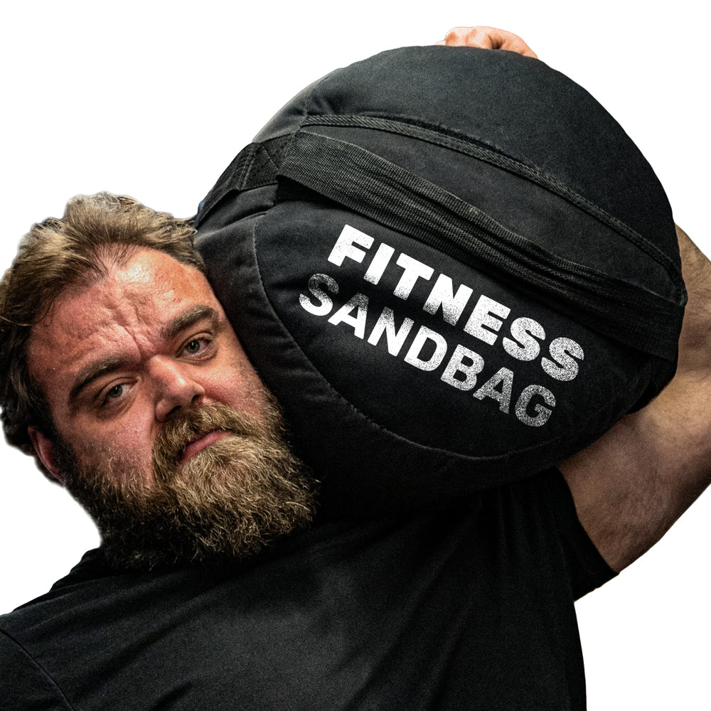 Bells of Steel front view showing full sandbag and versatile handles for varied exercises
