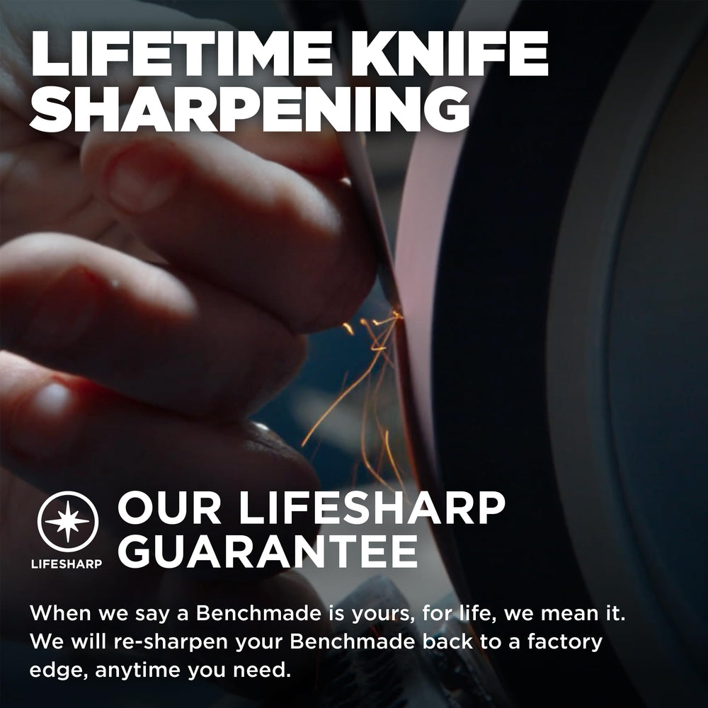 Benchmade Bugout open in hand illustrating comfortable grip and practical cutting stance benefit