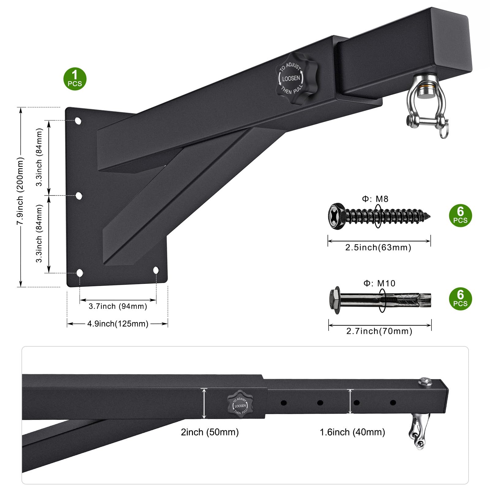 BeneLabel included screws and expansion sleeves for quick, secure installation