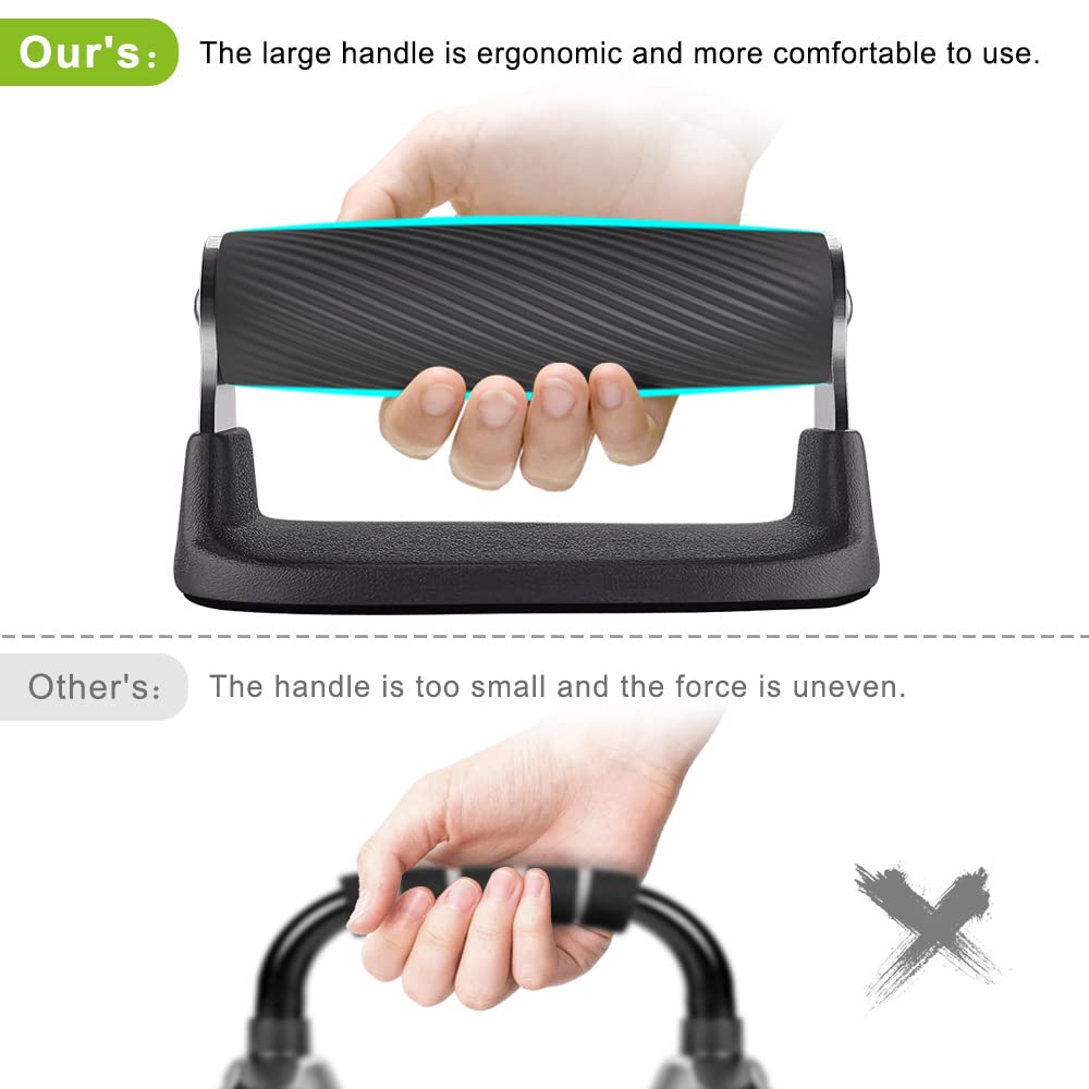 BeneLabel scale comparison beside a hand showing compact, portable size
