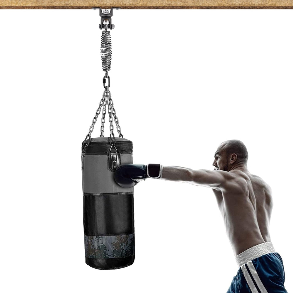 BeneLabel side profile with punching bag showing smooth 360° rotation benefit