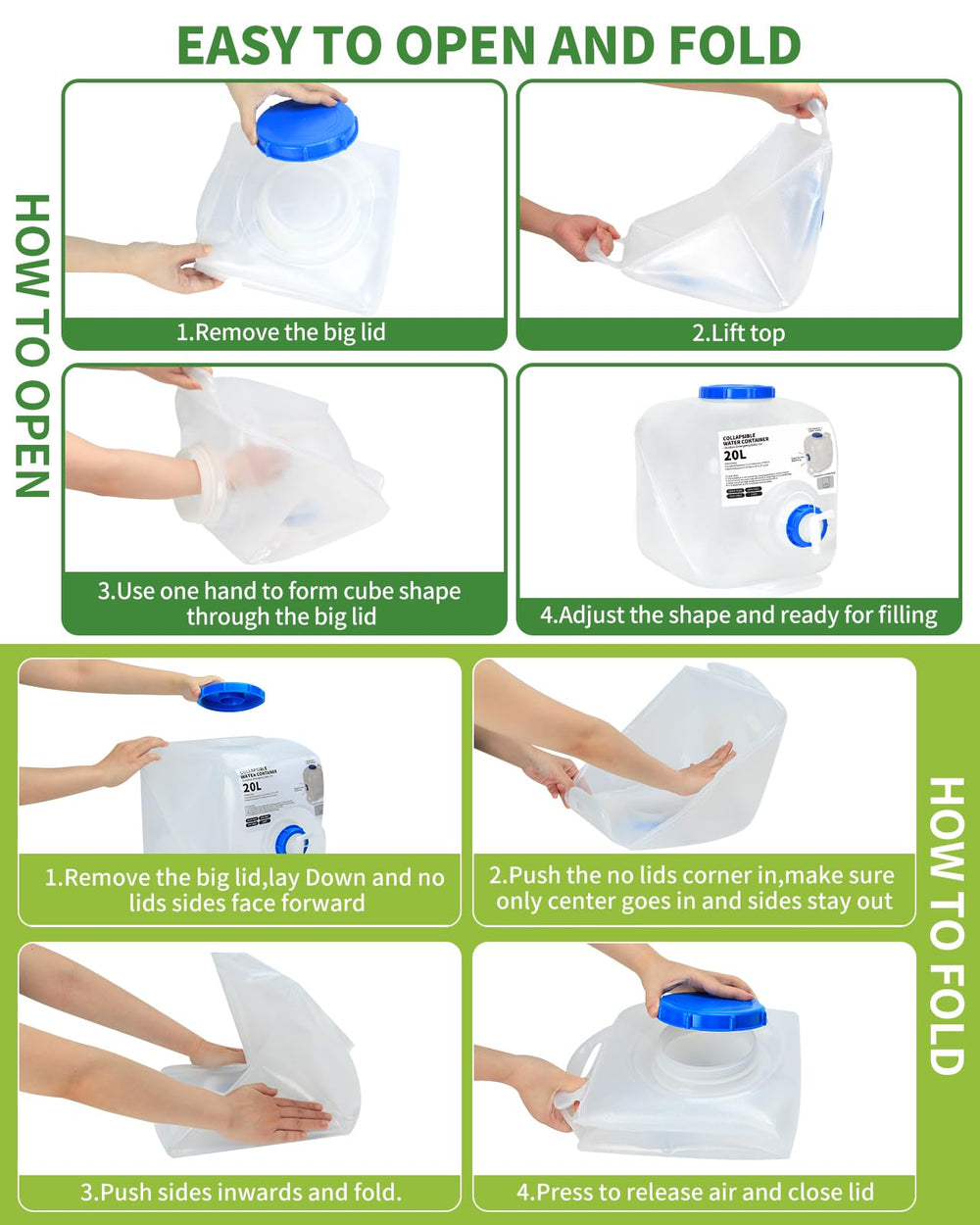 BEOZINZ full jug on campsite dispensing water, convenient hydration for outdoor activities