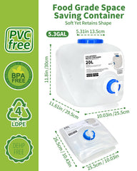 BEOZINZ leakproof spigot detail, controlled pouring reduces spills and waste
