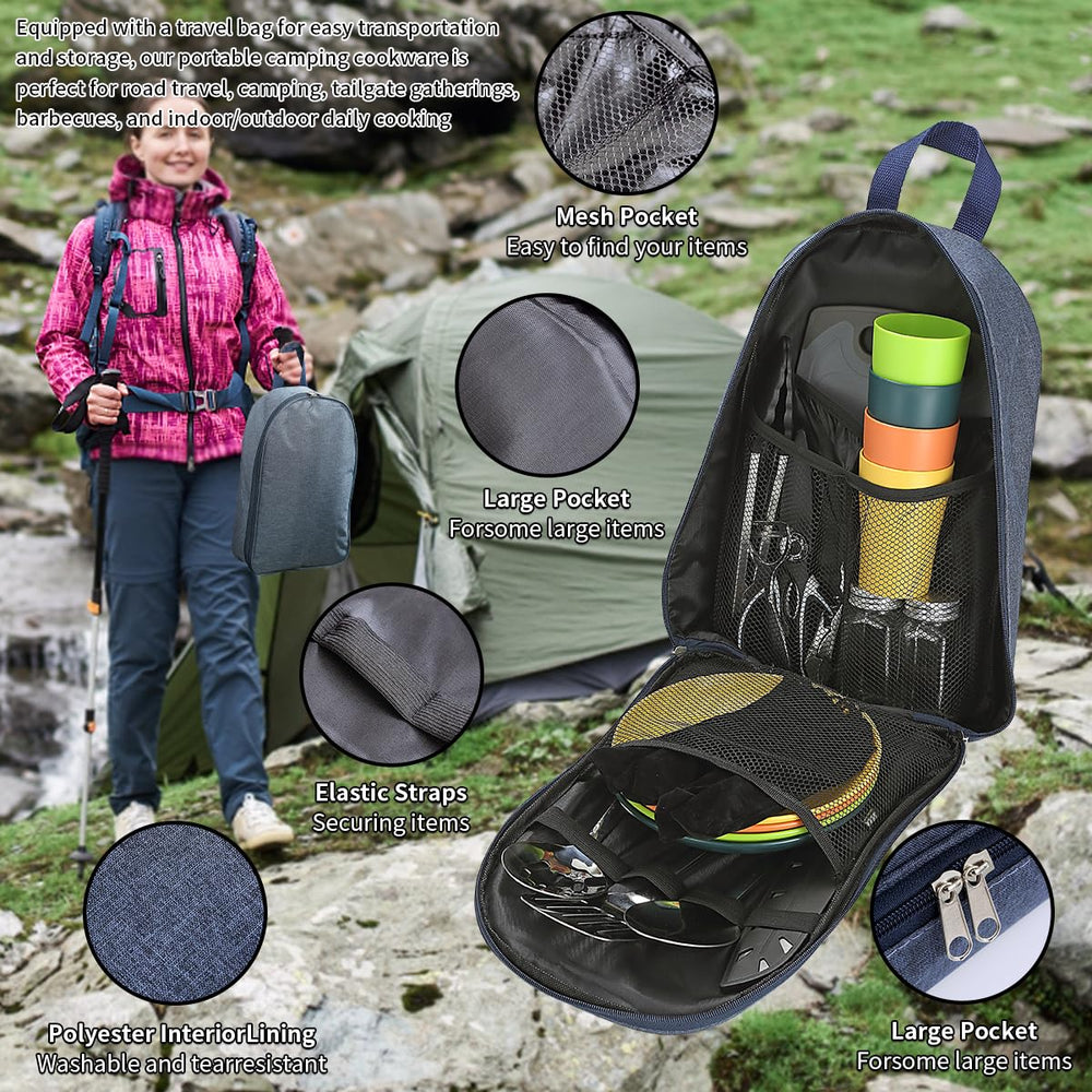 Berglander cooking utensils in use on a camp stove demonstrating practical field performance