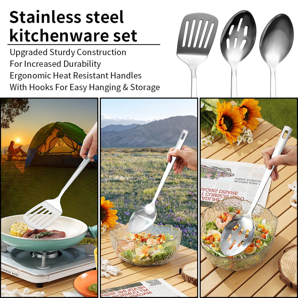 Berglander chef knife and kitchen shears detail showing sturdy blades for campsite prep