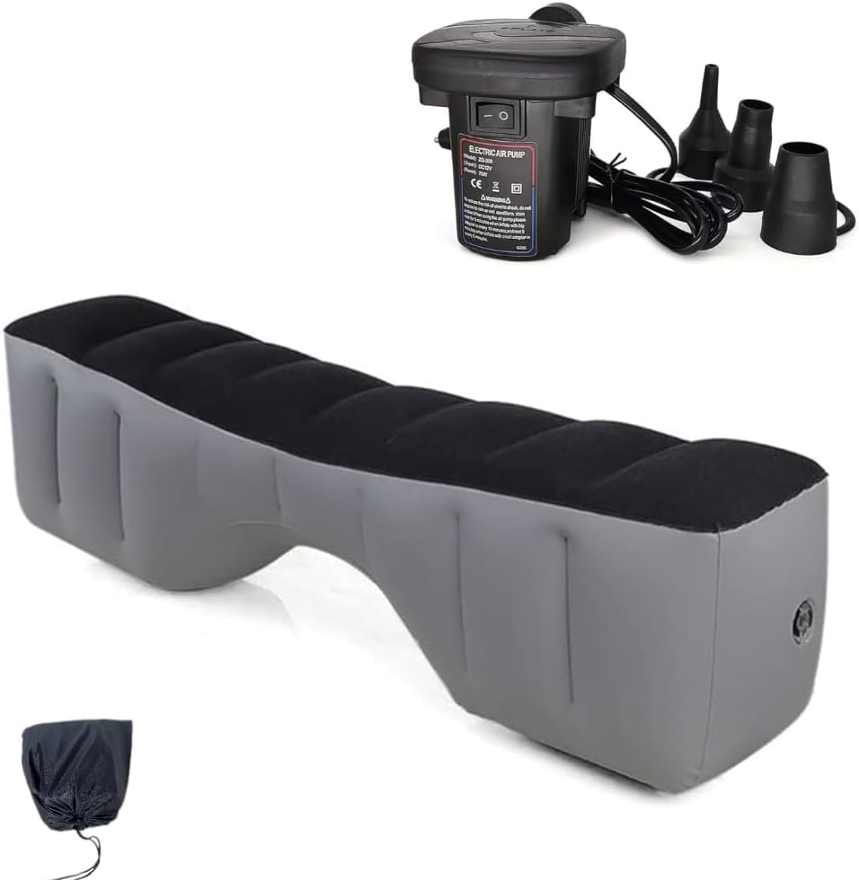 Berocia front packaging showing mattress and pump for easy travel