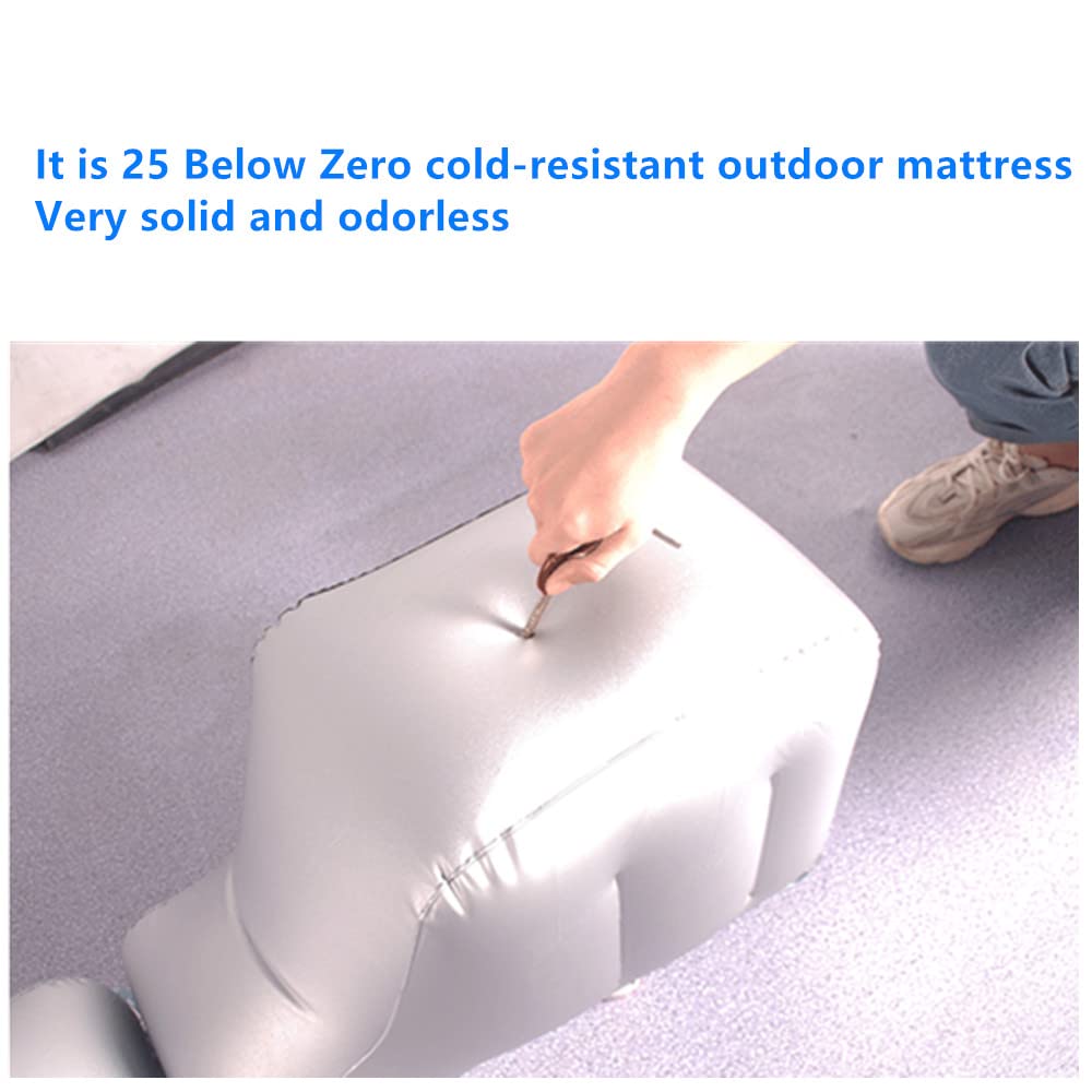 Berocia mattress beside soft bag to show compact size and portability