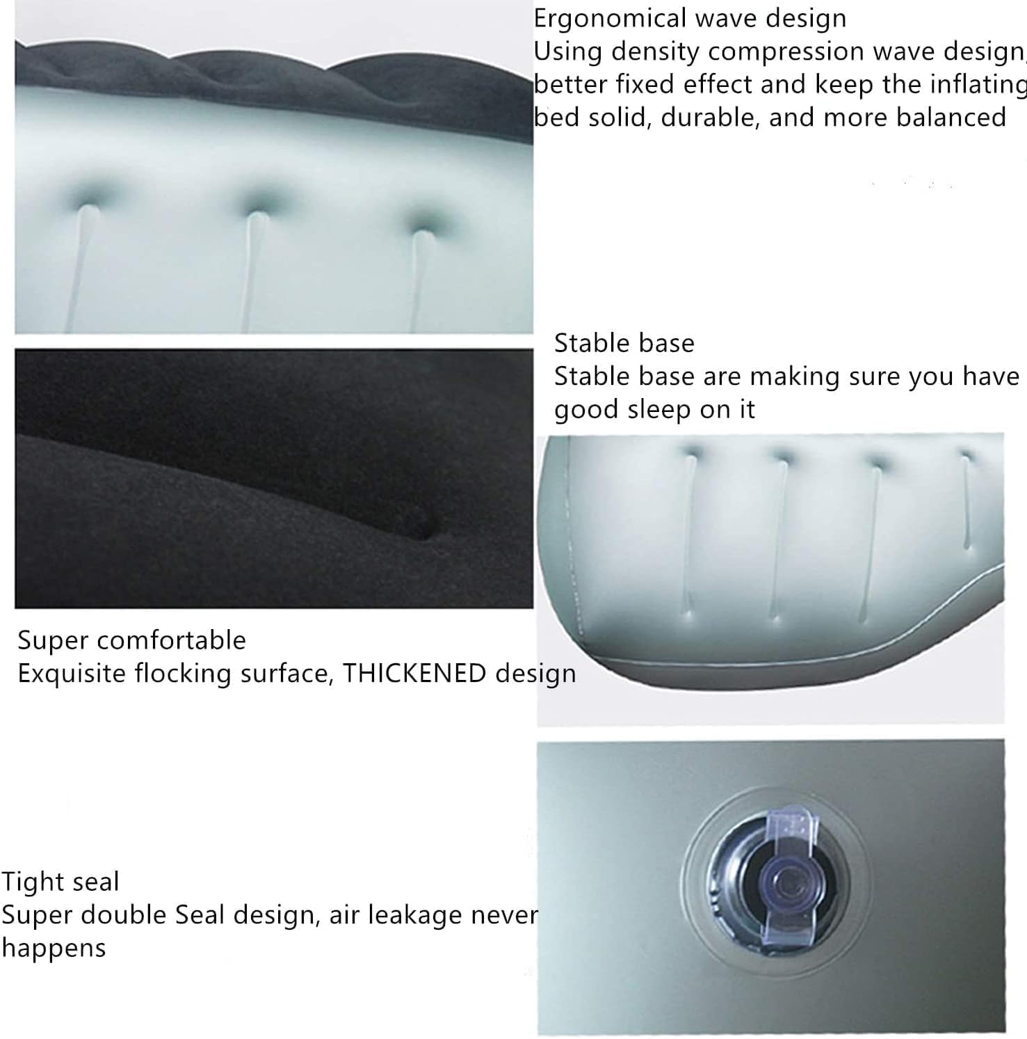Berocia valve and seam detail highlighting durable construction