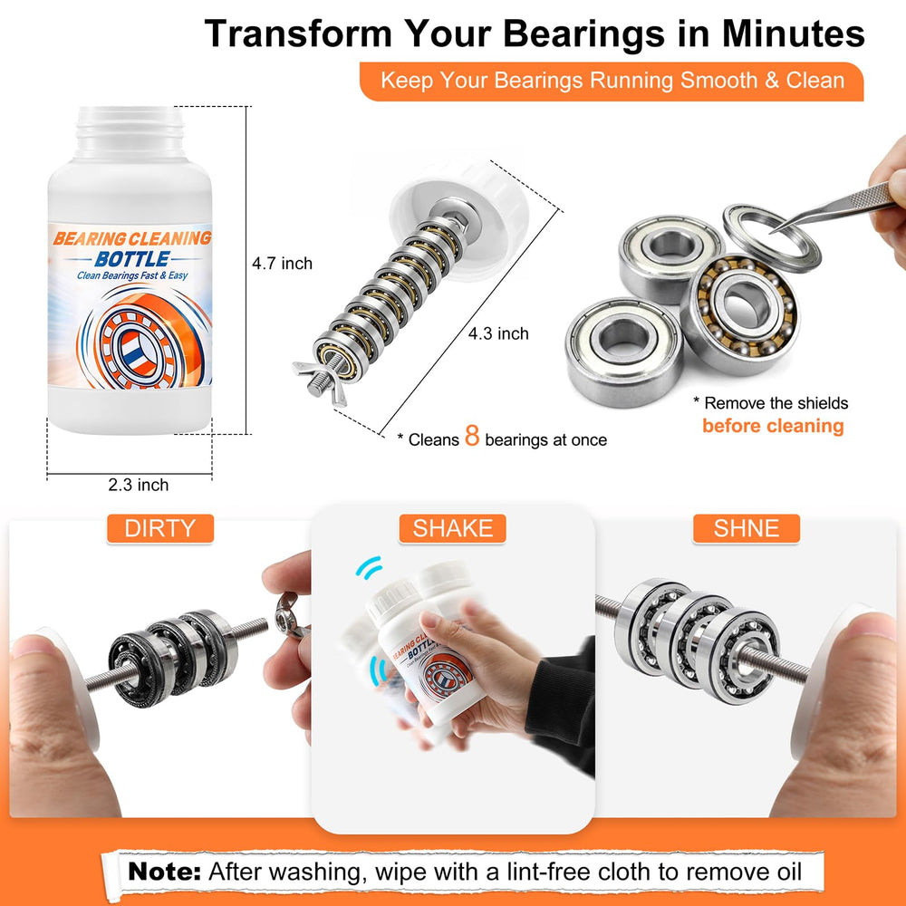 Beseetop 100ml lubricant bottle with drop spout to show precise oiling for smoother wheel rotation