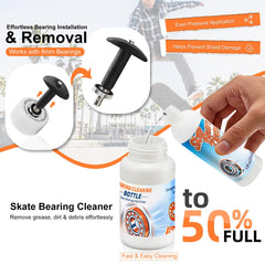 Beseetop 200ml cleaner bottle displayed with cap to show included solvent for removing dirt and old grease