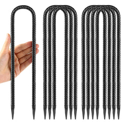 Besitu 8-pack anchors front view showing sturdy U-shape and quantity benefit