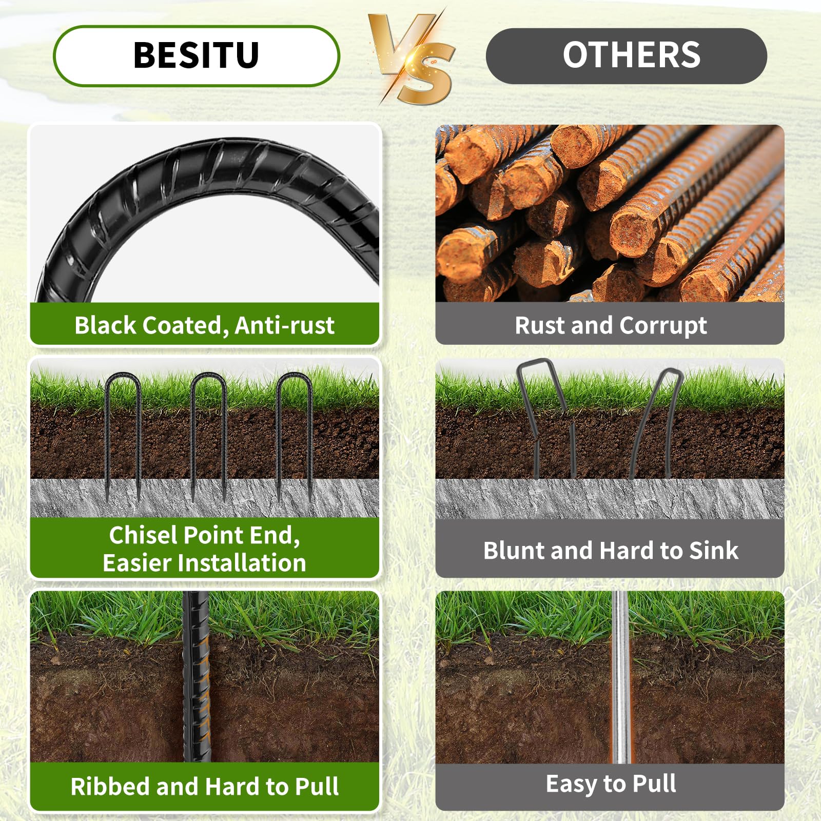 Besitu U-shape hook detail holding straps securely without slipping benefit