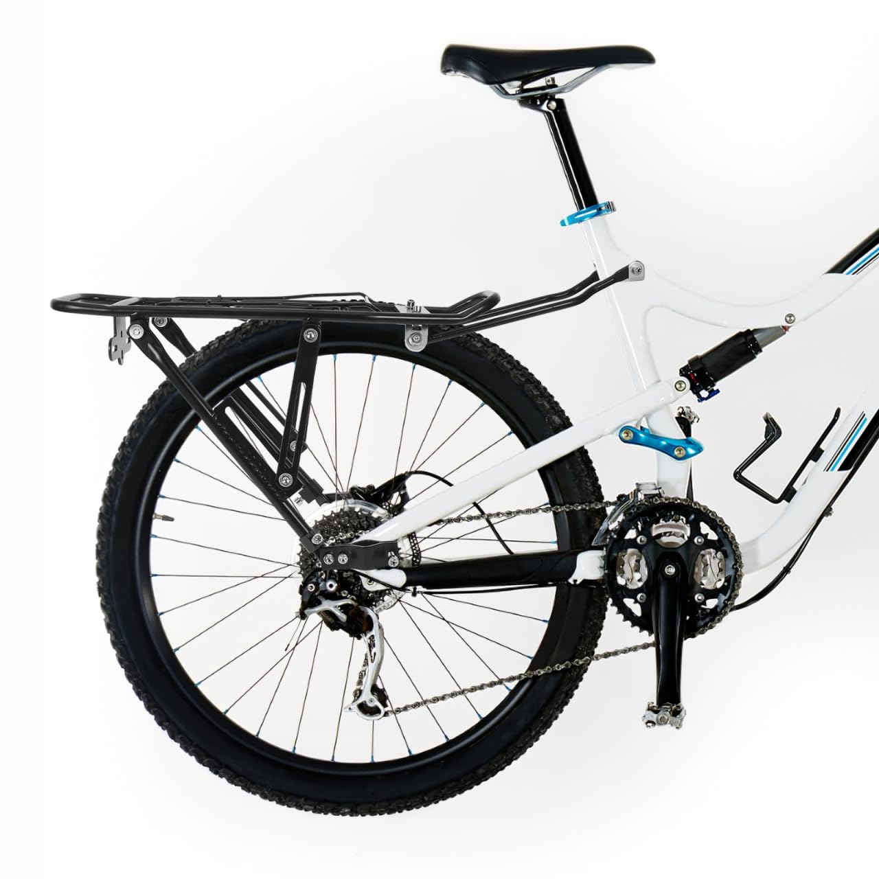 BESPORTBLE rack loaded with panniers showing secure cargo benefit