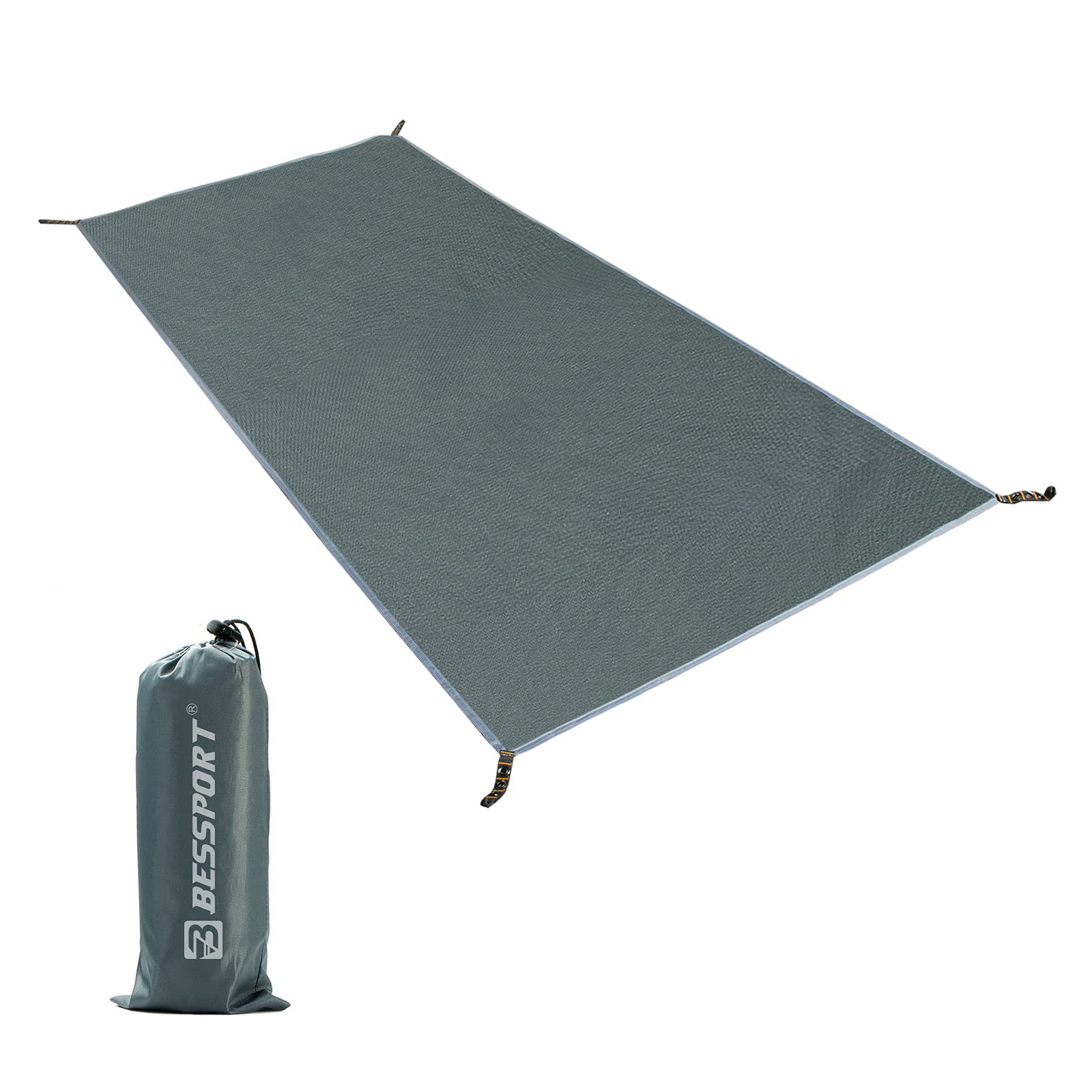bessport used as picnic mat on grass keeping food area clean