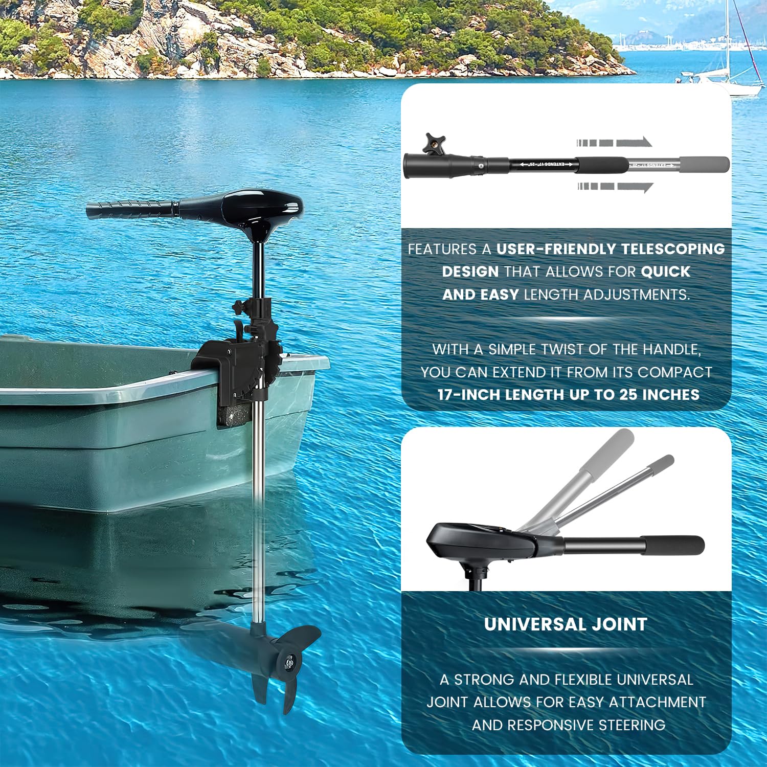 besttruck MKA-43 fully extended to 25 inches for improved reach and control