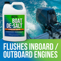 Better Boat used in engine flush system on outboard motor to remove salt deposits