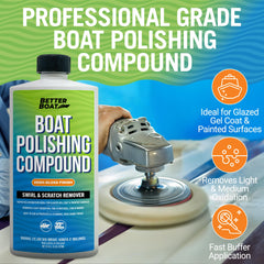 Better Boat compound on foam pad demonstrating easy machine application