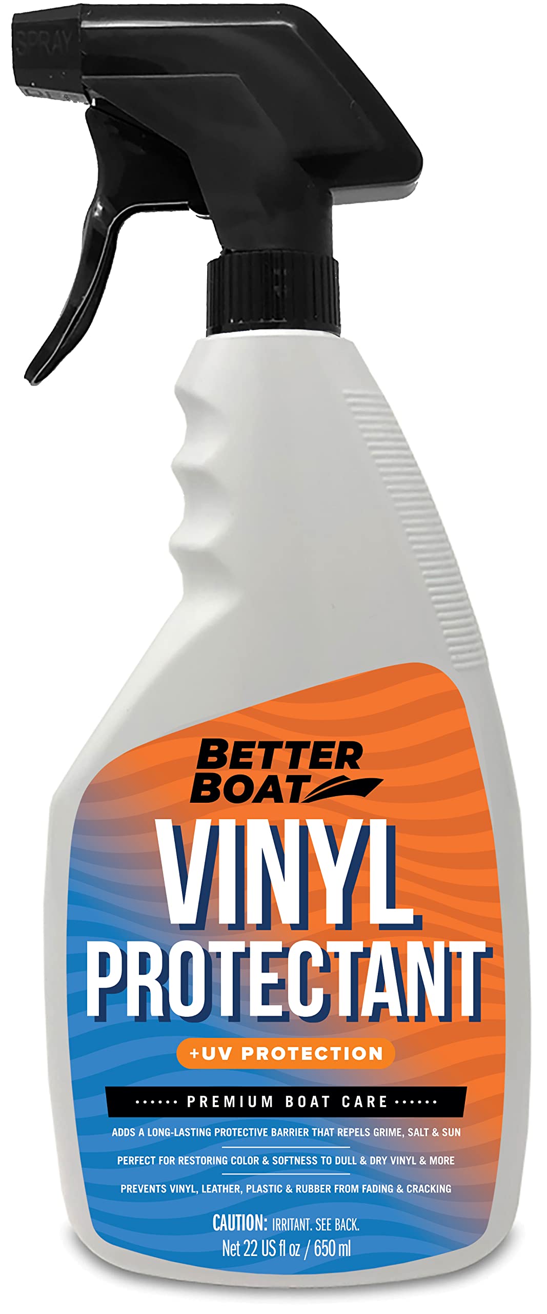 Better Boat front packaging showing protectant bottle and label benefits