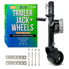 Better Boat jack mounted on trailer tongue showing easy installation benefit