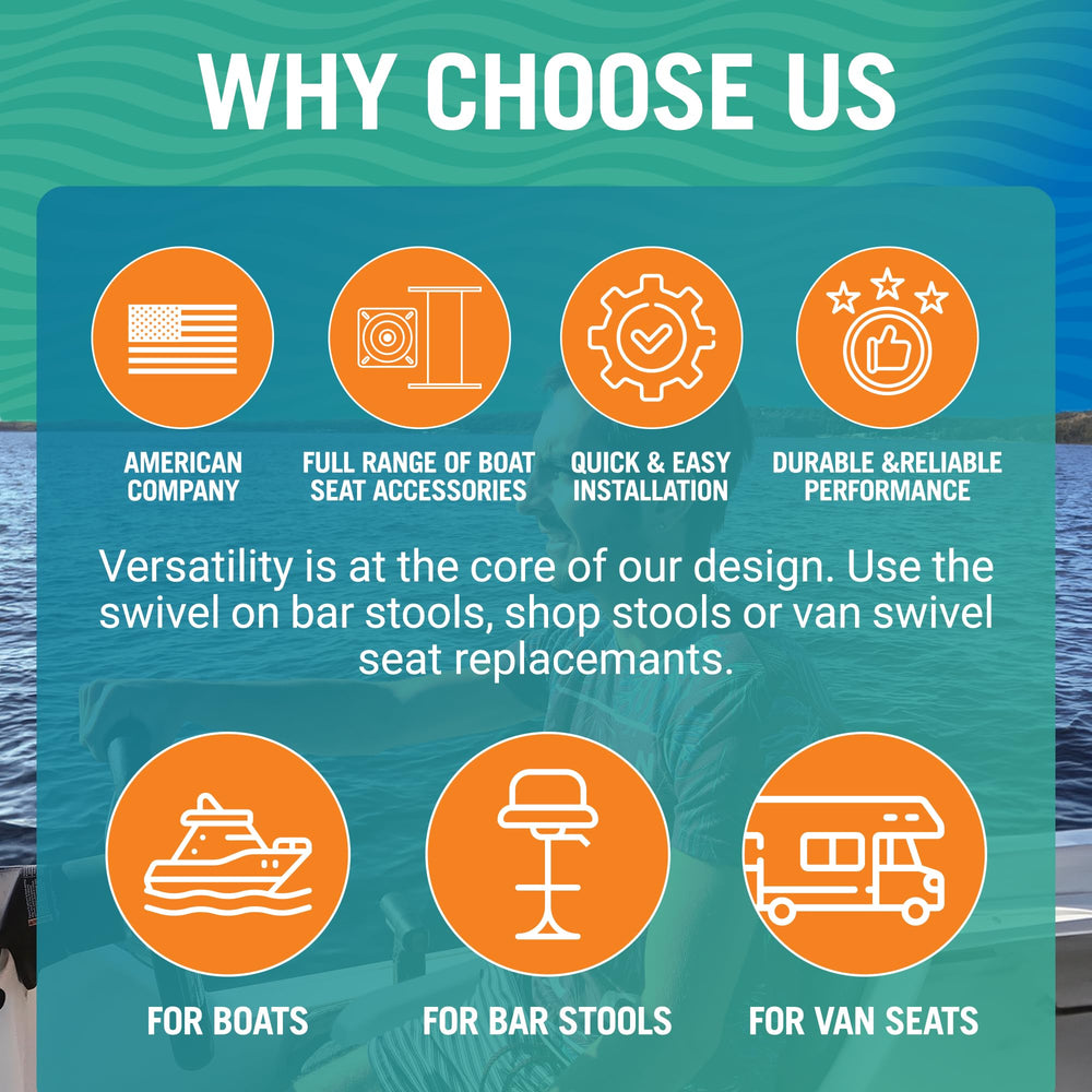 Better Boat in a fishing lifestyle scene with seat swivel for convenience