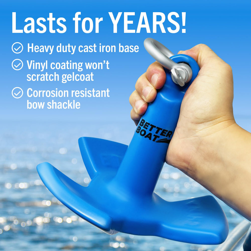 Better Boat anchor deployed from kayak illustrating steady positioning