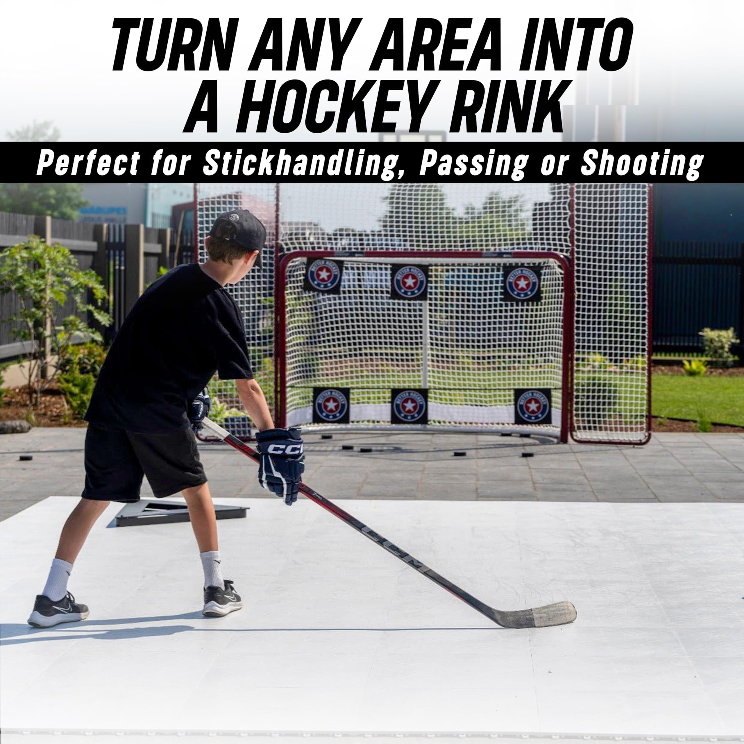 Better Hockey close-up of interlocking joints for quick tool-free setup