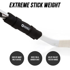 Better Hockey close-up of rubber padding protecting shaft and reducing scratches