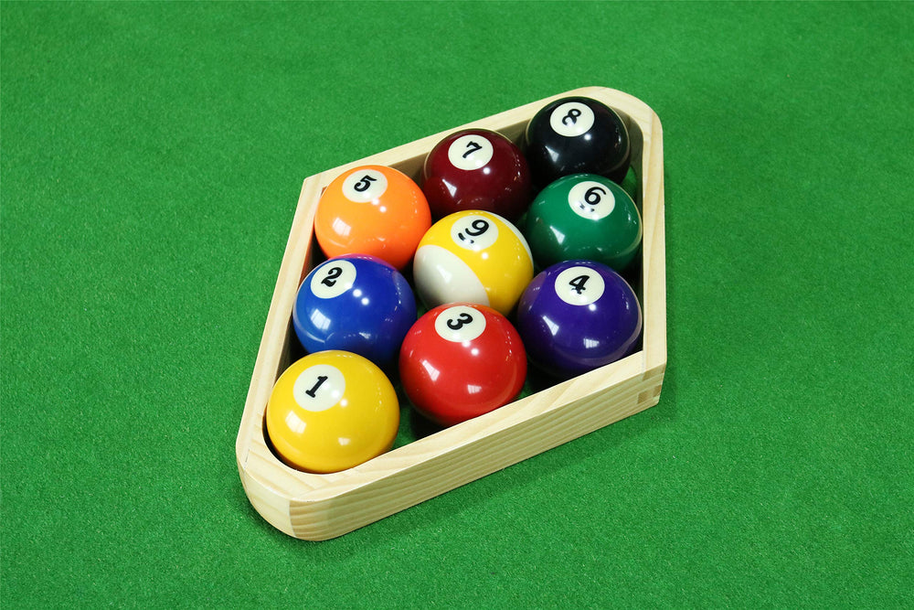 BETTERLINE ball next to ruler showing regulation 2.25-inch size for standard tables