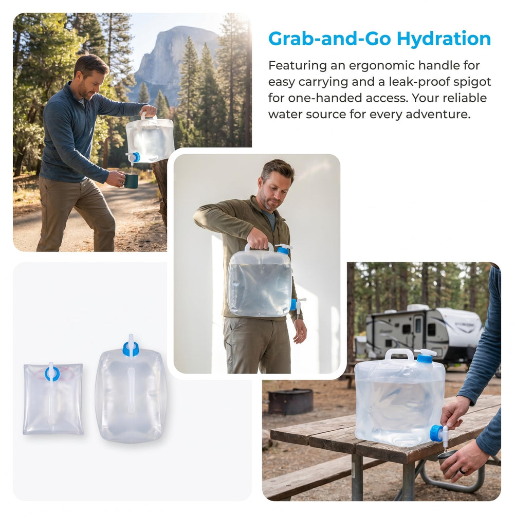 BEWBBAT pouring water outdoors showing reliable camp water access