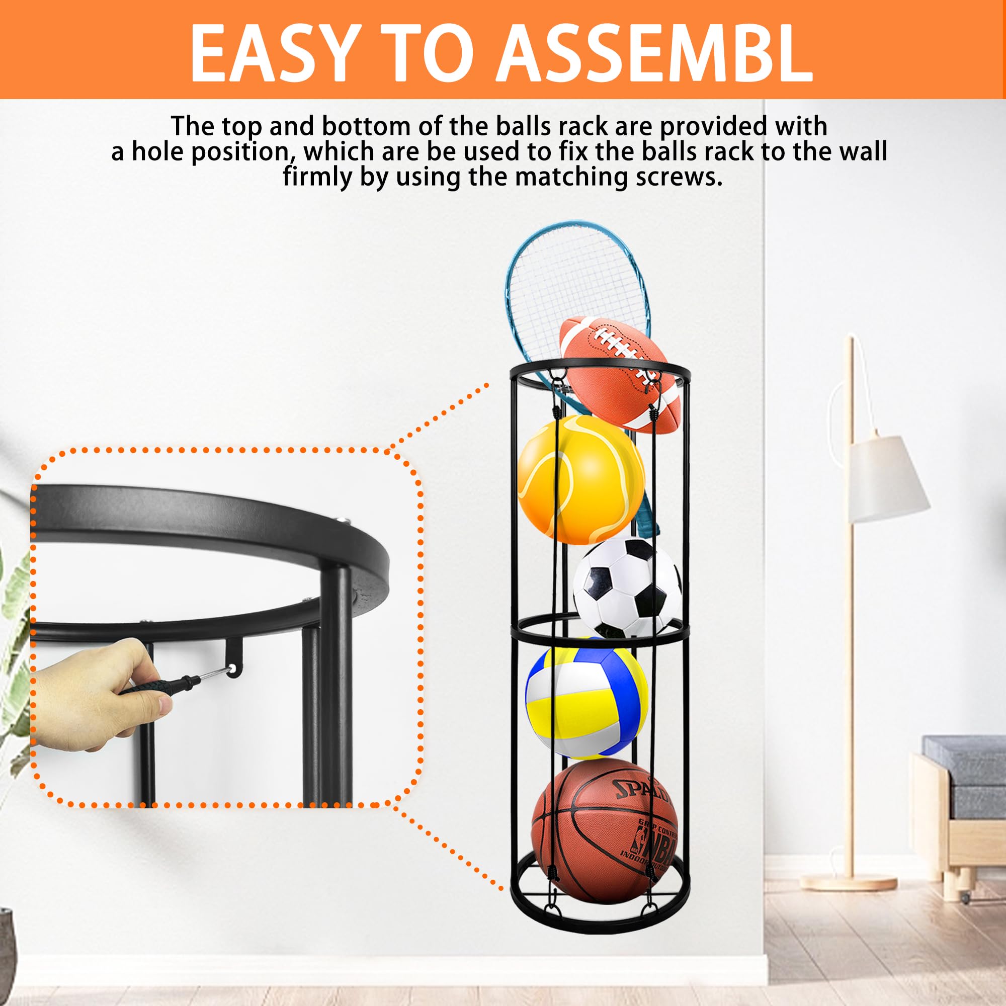 BEWITU rack beside tape measure showing 13 inch diameter and 38.4 inch height