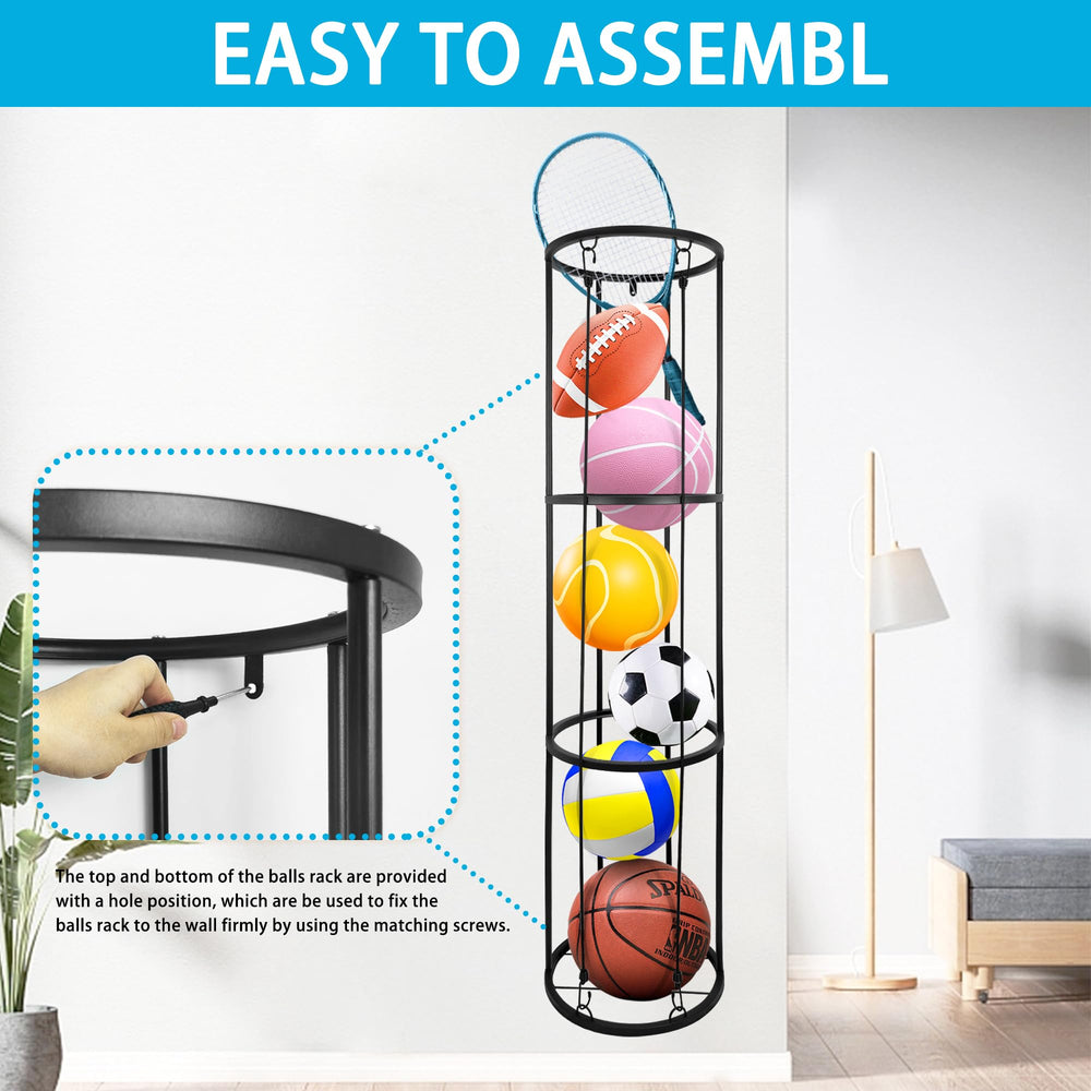 BEWITU rack next to person showing height and capacity at a glance