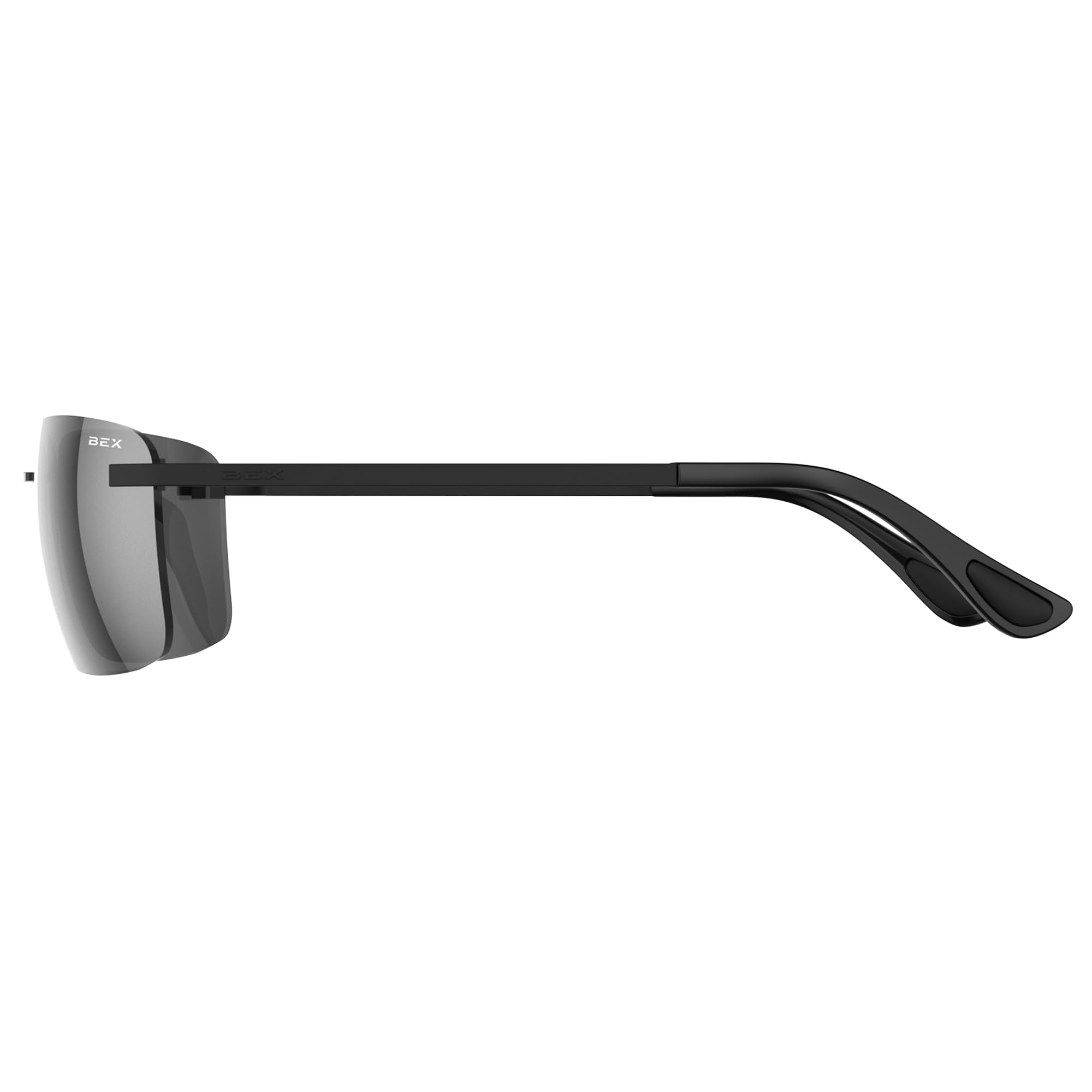 BEX Legolas OTG lens closeup highlighting polarized mirror for reduced glare
