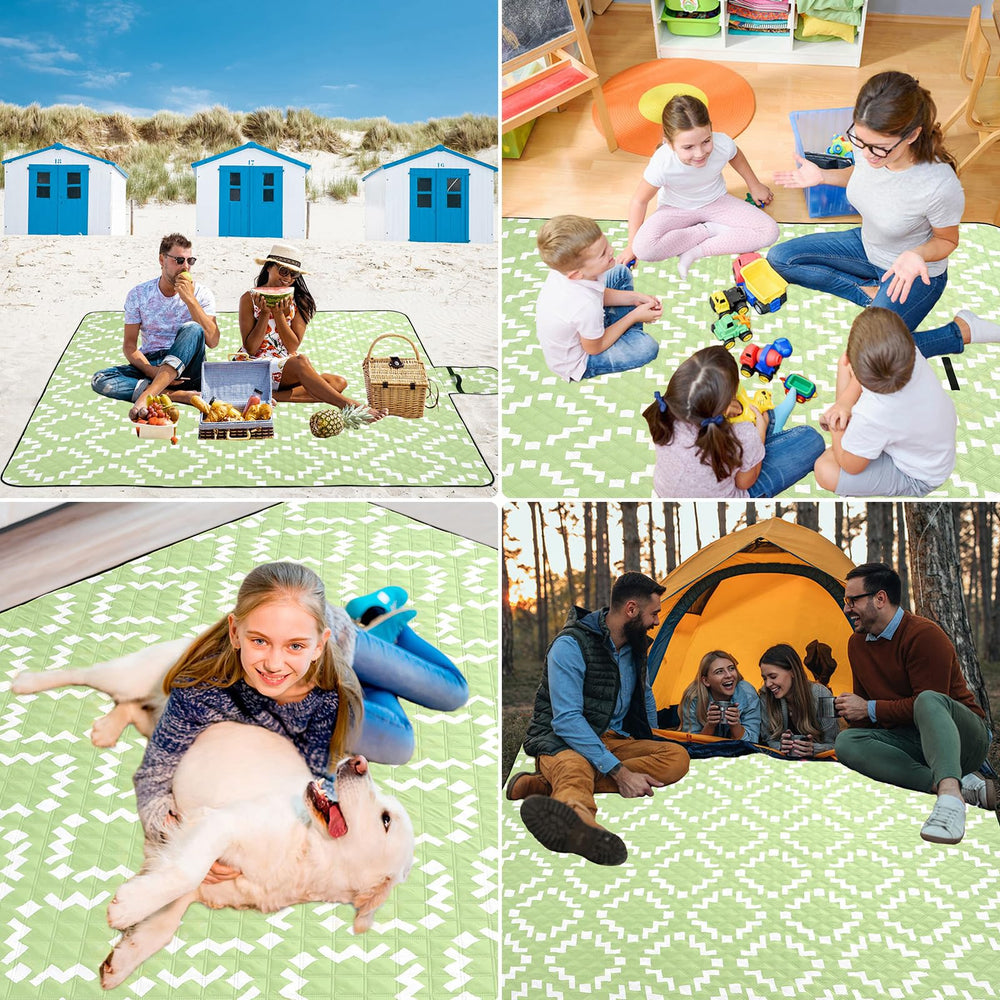BGJOY family enjoying picnic on lawn showing comfort and durability