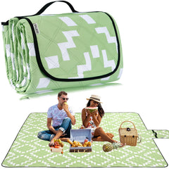 BGJOY front view of folded blanket showing compact carry convenience