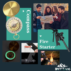 BHYTAKI open box layout revealing neatly organized 37 survival tools for convenience